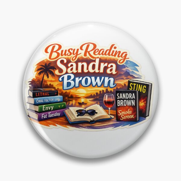 Item preview, Busy Reading Sandra Brown (v2) designed and sold by PeacefulHShop.