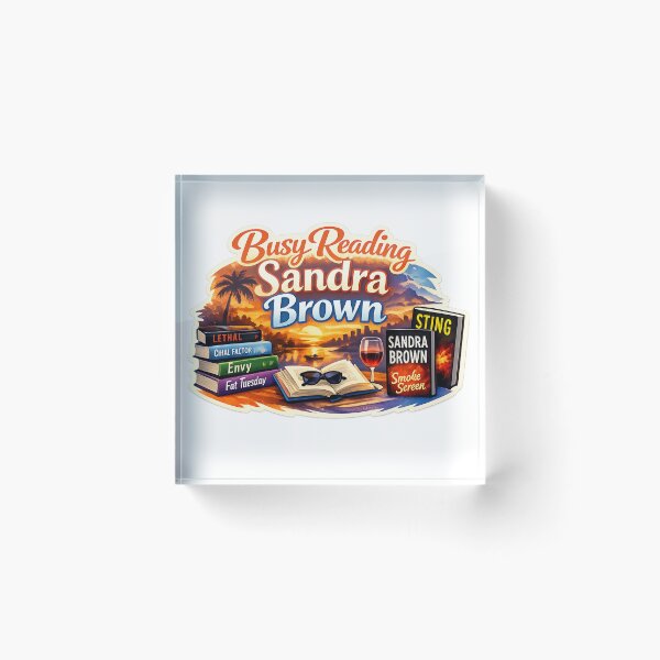 Item preview, Busy Reading Sandra Brown (v2) designed and sold by PeacefulHShop.