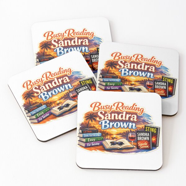 Item preview, Busy Reading Sandra Brown (v2) designed and sold by PeacefulHShop.