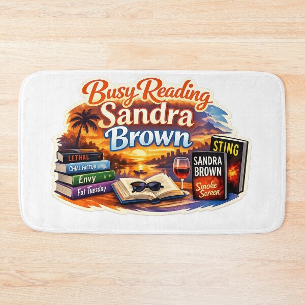Item preview, Busy Reading Sandra Brown (v2) designed and sold by PeacefulHShop.