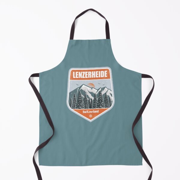 Item preview, Lenzerheide Switzerland – Snowy Mountain Winter Badge designed and sold by CynthiaGraphics.