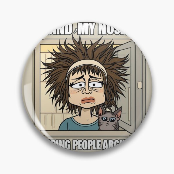 Item preview, Me And My Nosey Cat Funny Meme | Drama Outside Cartoon Design designed and sold by QuikFun.