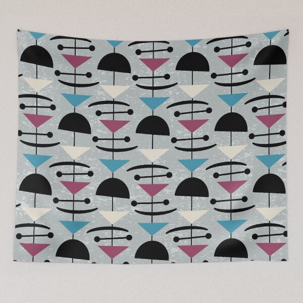 Item preview, Mid Century Modern Geometric Abstract Pattern 163 designed and sold by tonymagnerart.