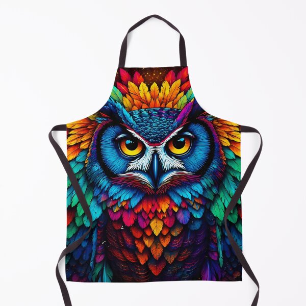 Item preview, Neon Feather Owl – Majestic Fantasy designed and sold by Neer arts.