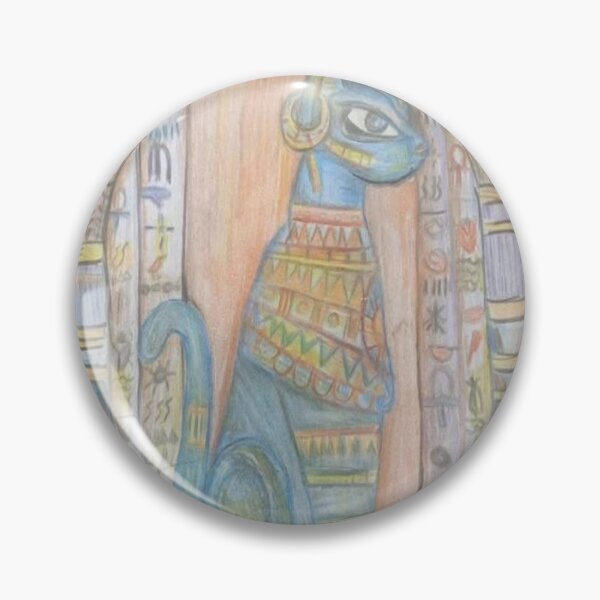 Item preview, Ancient Egyptian Cat Goddess Bastet Art | Pharaonic Mythology Illustration designed and sold by AkkoAkko.