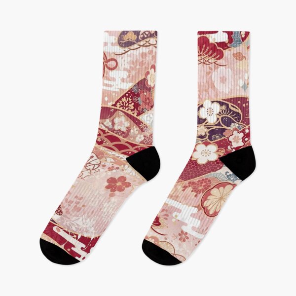 Item preview, Elegant Japanese Floral Flow: Traditional Wagi Pattern designed and sold by Musubi-wa.