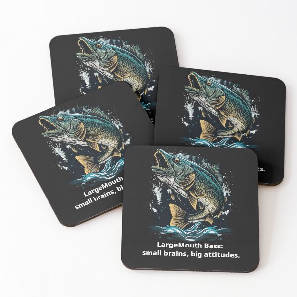 Item preview, Largemouth bass: small brains, big attitudes. designed and sold by RWTEnTees.