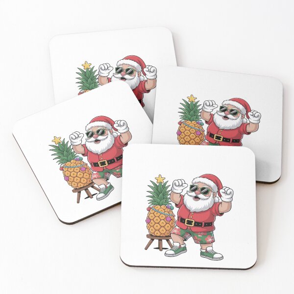 Item preview, Tropical Santa Pineapple Christmas Summer Holiday PartyCopy of Marley Was Dead To Begin With - Christmas Carol Quote designed and sold by JMDesignHub.
