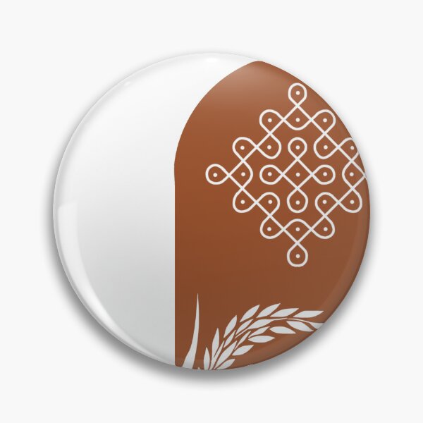 Item preview, Boho Pongal Kolam Art – Rustic Terracotta Harvest Design designed and sold by Rexyy Studio .