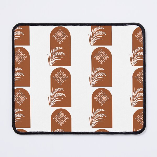 Item preview, Boho Pongal Kolam Art – Rustic Terracotta Harvest Design designed and sold by Rexyy Studio .