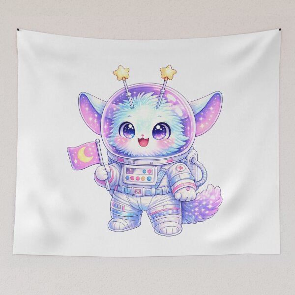 Item preview, Astronaut Lunari – Cute Space Star Creature (Kawaii Fantasy) designed and sold by LunariWorld.