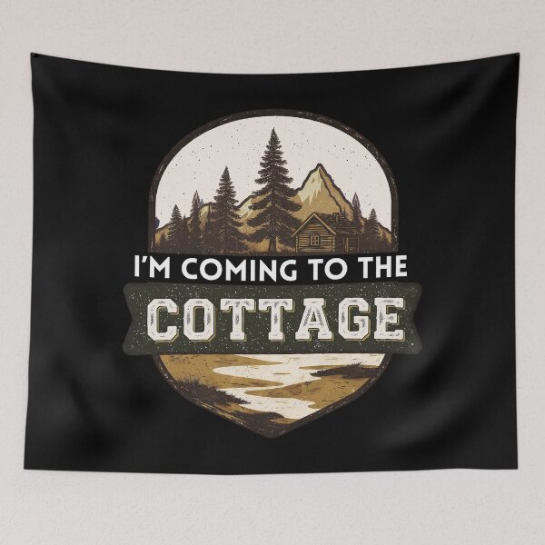 Item preview, I’m Coming To The Cottage | Cozy Cabin Quote Tee & Cottagecore Lifestyle Design designed and sold by Teetreasure2.