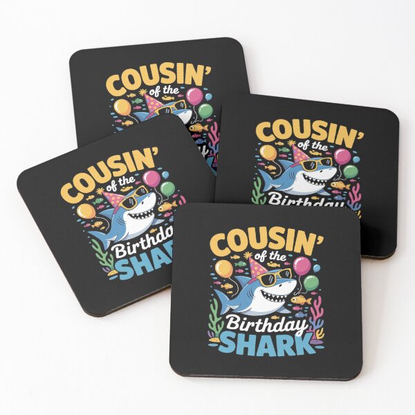 Item preview, Cousin Birthday Kids Shark Party Matching Family designed and sold by DigitaldeligArt.