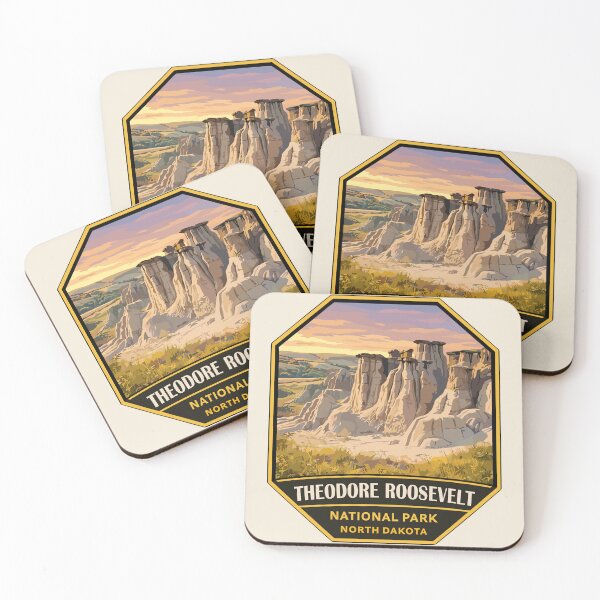 Item preview, Pegatina del Parque Nacional Theodore Roosevelt designed and sold by Gideon Emmerich.