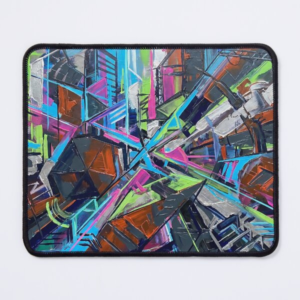 Item preview, Neon Geometric Chaos - Abstract Futurism Art designed and sold by gpeppe91.