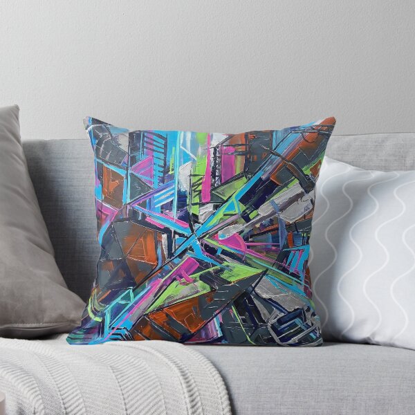 Item preview, Neon Geometric Chaos - Abstract Futurism Art designed and sold by gpeppe91.