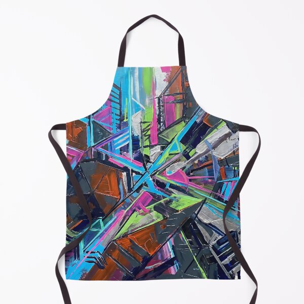 Item preview, Neon Geometric Chaos - Abstract Futurism Art designed and sold by gpeppe91.