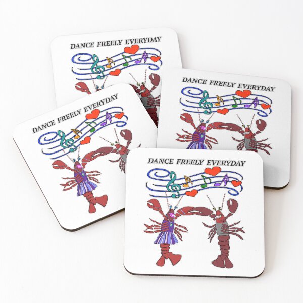 Item preview, Funny Lobsters Dancing - Dance Freely Everyday designed and sold by Colleen Macomber.