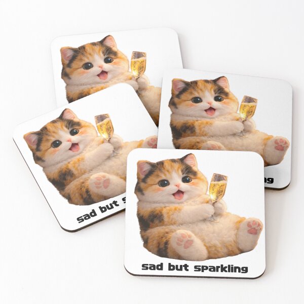 Item preview, Happy Calico Cat Celebrating in Paris designed and sold by sad-but-cute studio.