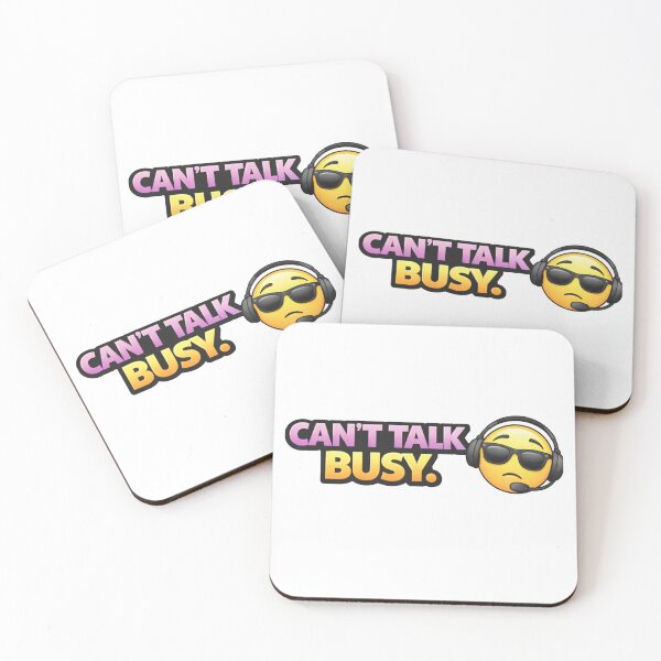 Item preview, Can’t Talk Busy Funny Sticker | Work Mode On Cool Quote Design designed and sold by RelateAndTee.