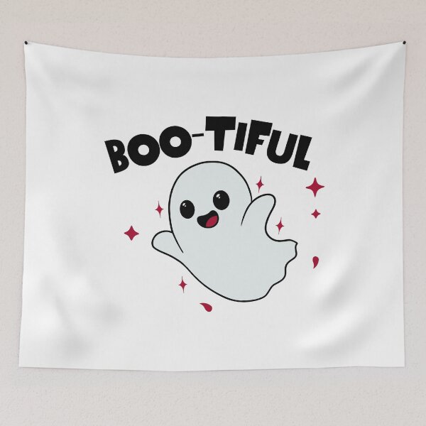 Item preview, Cute Boo-Tiful Ghost – Adorable Spooky Halloween Cartoon Design designed and sold by onlin3boutiqu3.