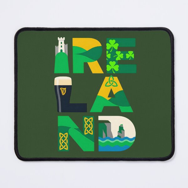 Item preview, Ireland National Icons | Irish Cultural Design designed and sold by KatanaCreative.