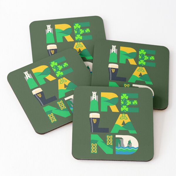 Item preview, Ireland National Icons | Irish Cultural Design designed and sold by KatanaCreative.