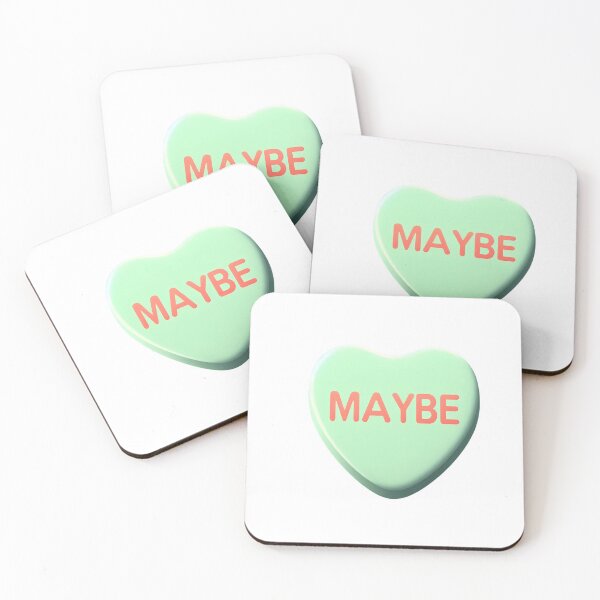 Item preview, Maybe Green 3D Heart Valentine Conversation Candy designed and sold by oynipshop.