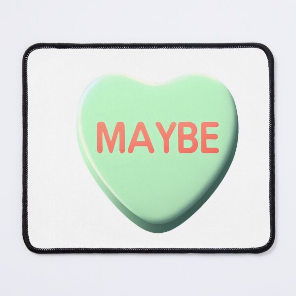 Item preview, Maybe Green 3D Heart Valentine Conversation Candy designed and sold by oynipshop.