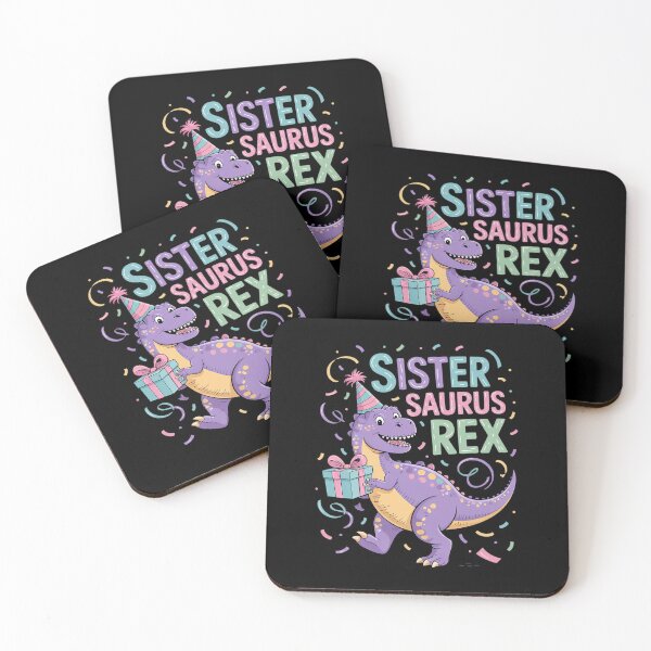 Item preview, Dinosaur Birthday Sister Saurus T Rex Family Matching designed and sold by angolinnArt.