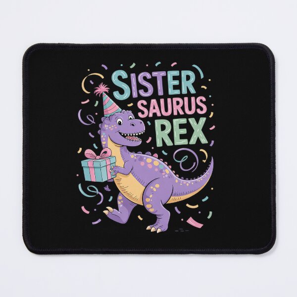 Item preview, Dinosaur Birthday Sister Saurus T Rex Family Matching designed and sold by angolinnArt.