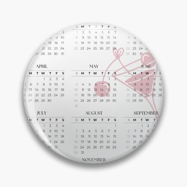 Item preview, 2026 Cherry Heart Cute Yearly Planner designed and sold by JuicyUS.