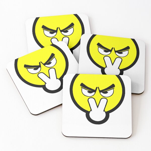 Item preview, Angry Yellow Emoji | Funny Expression Icon Design for Stickers and Apparel designed and sold by AstronautMerch.