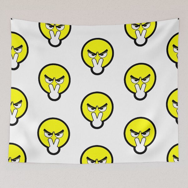 Item preview, Angry Yellow Emoji | Funny Expression Icon Design for Stickers and Apparel designed and sold by AstronautMerch.