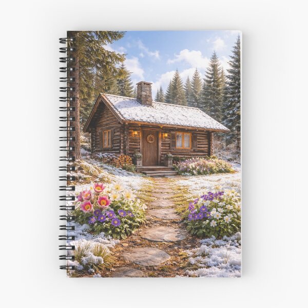 Item preview, Rustic Winter Cabin Wall Art designed and sold by WJ Cozy Creations.