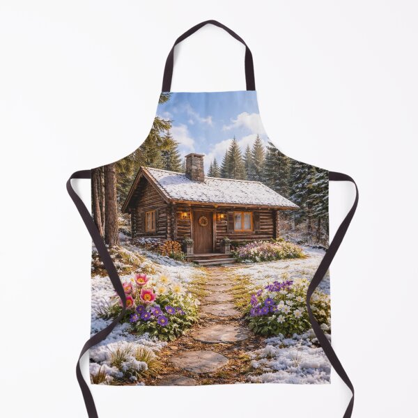 Item preview, Rustic Winter Cabin Wall Art designed and sold by WJ Cozy Creations.