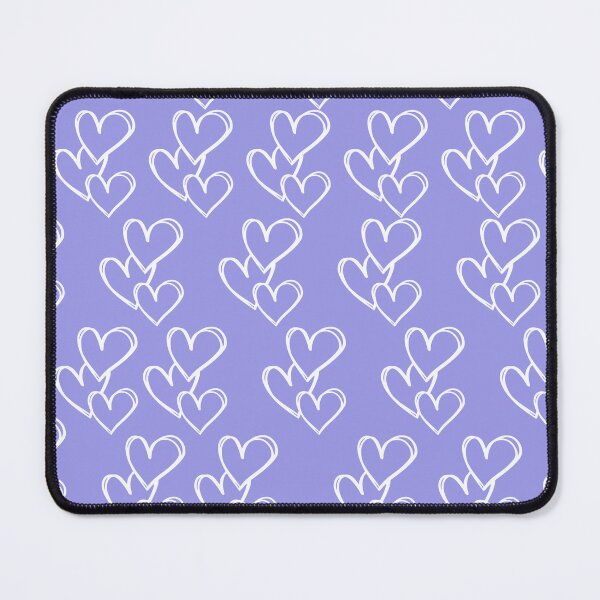 Item preview, Pattern of Hearts in Groups of Three on a Purple Background designed and sold by lunadesignsmoon.