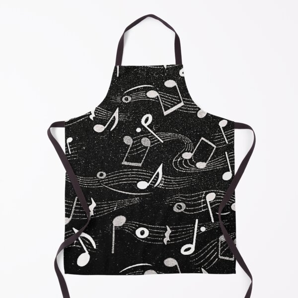 Item preview, Black and white shabby chic musical notes designed and sold by Lovemountain.