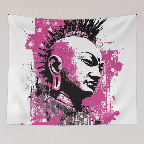 Item preview, Punk Buddha – Rebellious Zen Art Illustration designed and sold by drizzd.