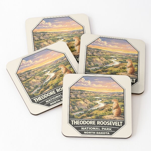 Item preview, Pegatina del Parque Nacional Theodore Roosevelt designed and sold by Gideon Emmerich.
