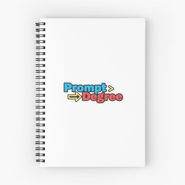 Item preview, Prompt Over Degree – AI Era Tech Humor Sticker designed and sold by NextGen Tech.