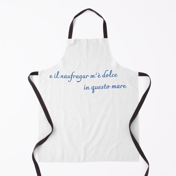 Item preview, E il Naufragar m'è Dolce in Questo Mare — Leopardi Quote Typography designed and sold by OrikuStudio.