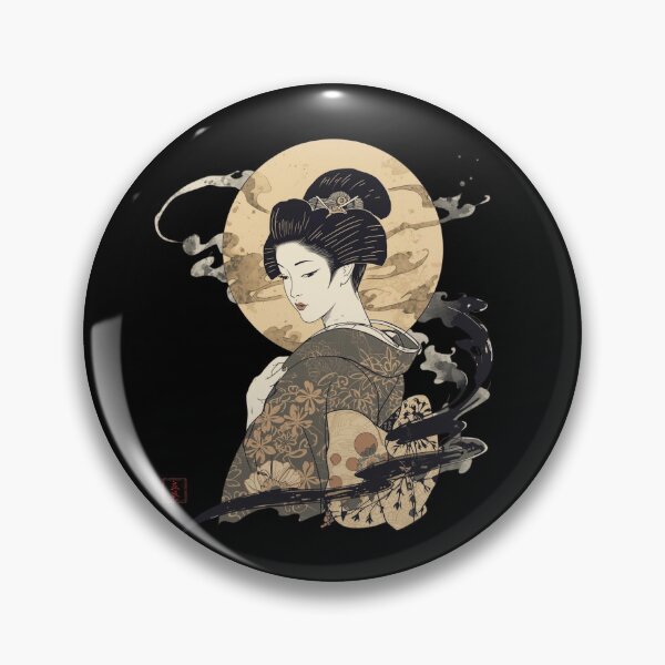 Item preview, Elegant Maiko – Japanese Ink & Ukiyo-e Style Illustration designed and sold by Tachiaoi  Japan Design Shop .