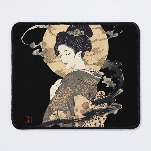 Item preview, Elegant Maiko – Japanese Ink & Ukiyo-e Style Illustration designed and sold by Tachiaoi Japan Design Shop .