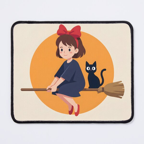 Item preview, Kiki’s Delivery Service Minimalist New Poster – Retro Anime Witch Wall Art designed and sold by AbstractAuraArt.