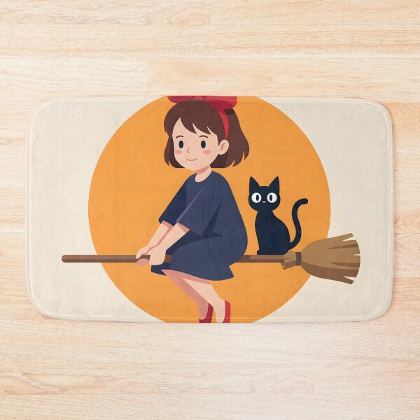 Item preview, Kiki’s Delivery Service Minimalist New Poster – Retro Anime Witch Wall Art designed and sold by AbstractAuraArt.