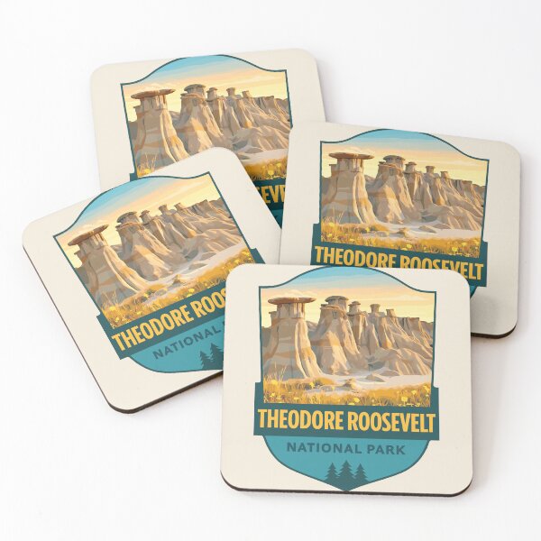 Item preview, Pegatina del Parque Nacional Theodore Roosevelt designed and sold by Gideon Emmerich.