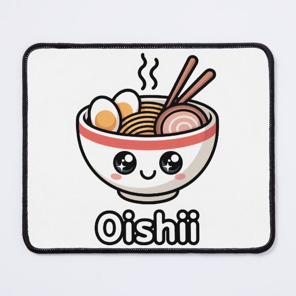 Item preview, Oishii Ramen – Cute Kawaii Food Character, Noodle Bowl designed and sold by SEBANOX.
