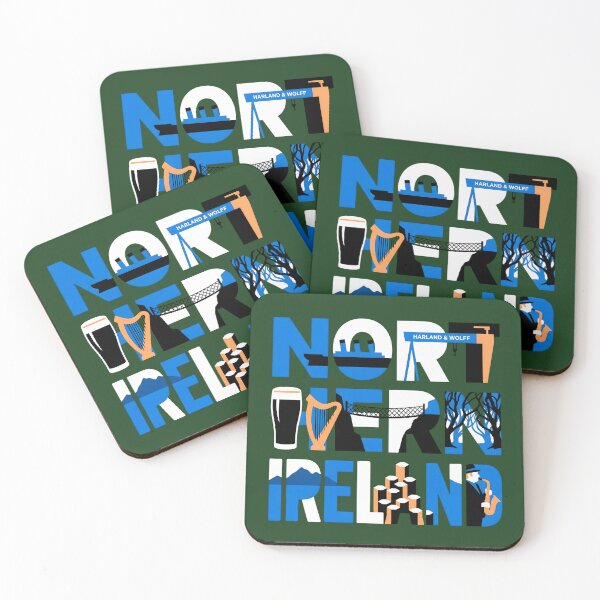 Item preview, Northern Ireland Landmarks and Culture Design designed and sold by KatanaCreative.