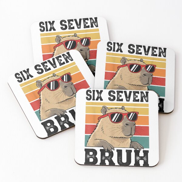 Item preview, Six Seven Bruh 67 Meme Funny Capybara Art for Men Women Kids , Capybara Gift Lover  designed and sold by DZIRI NAJAT.